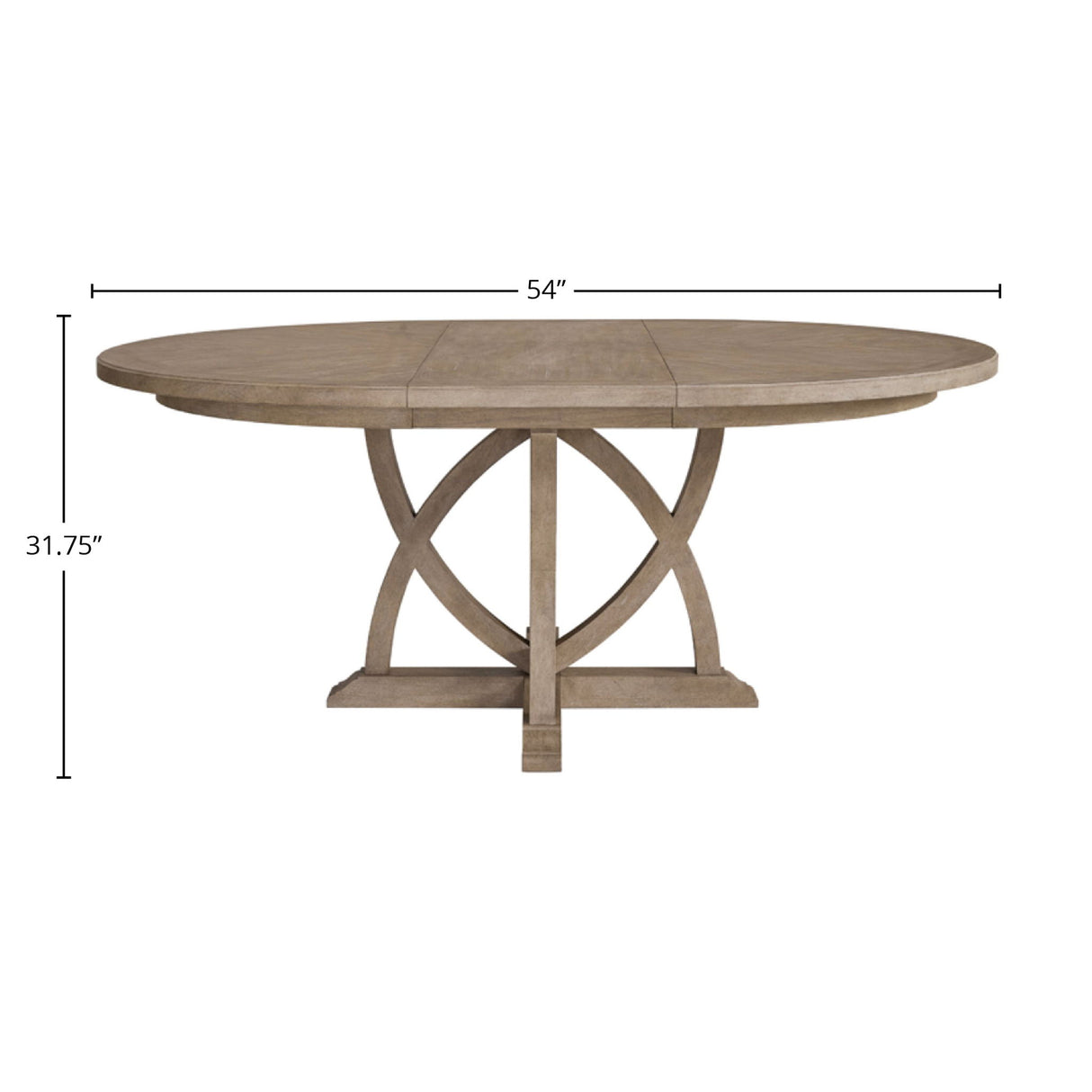 Round Dining Extendable Dining Table - Sand - Dining Tables with Extensions - Alpine Outlets