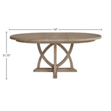 Round Dining Extendable Dining Table - Sand - Dining Tables with Extensions - Alpine Outlets