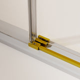 Frameless Single Sliding Shower Doors With Towel Rail & Handle