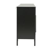 Colored Fluted Sideboard With 3 Doors And 1 Drawer