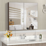 Medicine Cabinet, Wall Mounted Bathroom Mirror With Storage