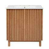 Traditional Bathroom Vanity With Ceramic Sink