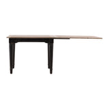 Elaine - Extension Dining Table - Black / Light Brown