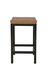 Old World - Counter Stool - Light Brown / Black