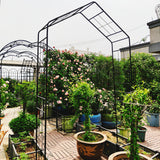 Garden Arch, Climbing Plants Support Outdoor - Black