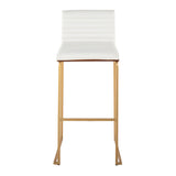 Mason Mara - Contemporary Versatile Desig Fixed Height Barstool (Set of 2)