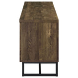 Chase - 2 Door Console With Herringbone Design - Oak
