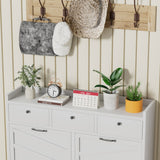 Shoe Cabinet With Flip Drawers