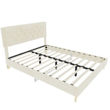 Upholstered Bed With Tufted Headboard