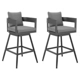 Menorca - Outdoor Patio Swivel Bar Stool Set