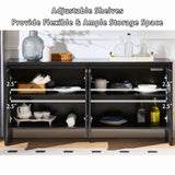 Sideboard Buffet Cabinet With Adjustable Shelves