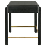 Anser - 2 Drawer Vanity Desk Makeup Table Rounded Design - Black