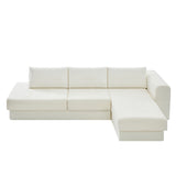 L-Shaped Modular Sofa With Double Layer Cushion