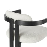 Jazmin - 3-Piece Outdoor Counter Height Bistro Dining Set - White / Black