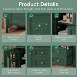 Bathroom Vanity With Sink, Rectangular Storage Cabinet & 2 Drawers And Tip Out Drawer