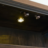 Montrose - Server And Hutch With LED Light - Espresso And Brown