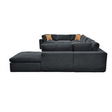 Custom Configuration Modular Sectional With Toss Pillows