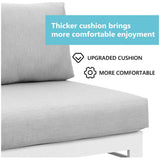 Outdoor Patio Set, All-Weather With Thick Cushions