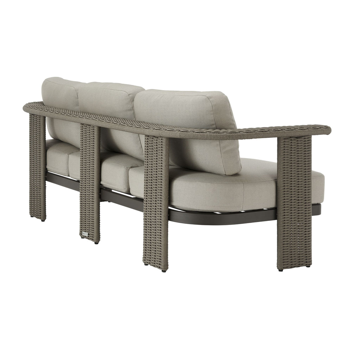 Ciela - 5-Piece Outdoor Sofa Lounge Set With Sintered Stone Tables - Gray / Dark Bronze