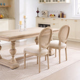 French Country Dining Chairs & Round Back (Set of 2)