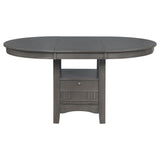 Ingall - 5 Piece Set With Storage Table And Upholstered Chairs - Medium Gray
