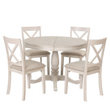 5 Piece Dining Room Set, Table And Chairs Set For 4 Persons