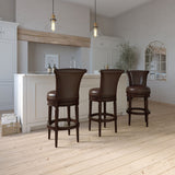 Swivel Barstool With High-Back