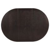 Illkirch - Oval Extension Leaf Dining Table With Expandable Surface - Espresso