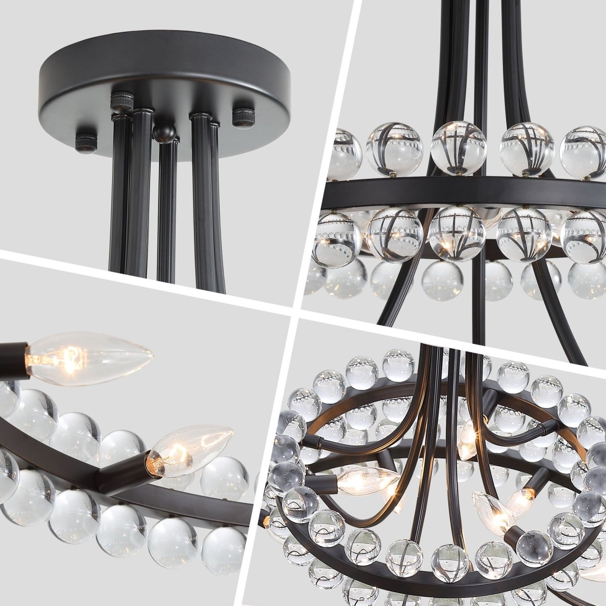 Chandelier, Pendant Light With E12 Sockets - Chandeliers available at Alpine Outlets in Denver