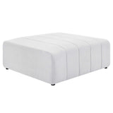 Channel Tufted Fabric Ottoman – Upholstered Modular 43 Inch - Ottomans available at Alpine Outlets in Denver
