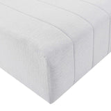 Channel Tufted Fabric Ottoman – Upholstered Modular 43 Inch - Ottomans available at Alpine Outlets in Denver