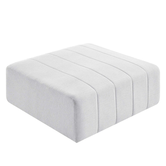 Channel Tufted Fabric Ottoman – Upholstered Modular 43 Inch - Ottomans available at Alpine Outlets in Denver