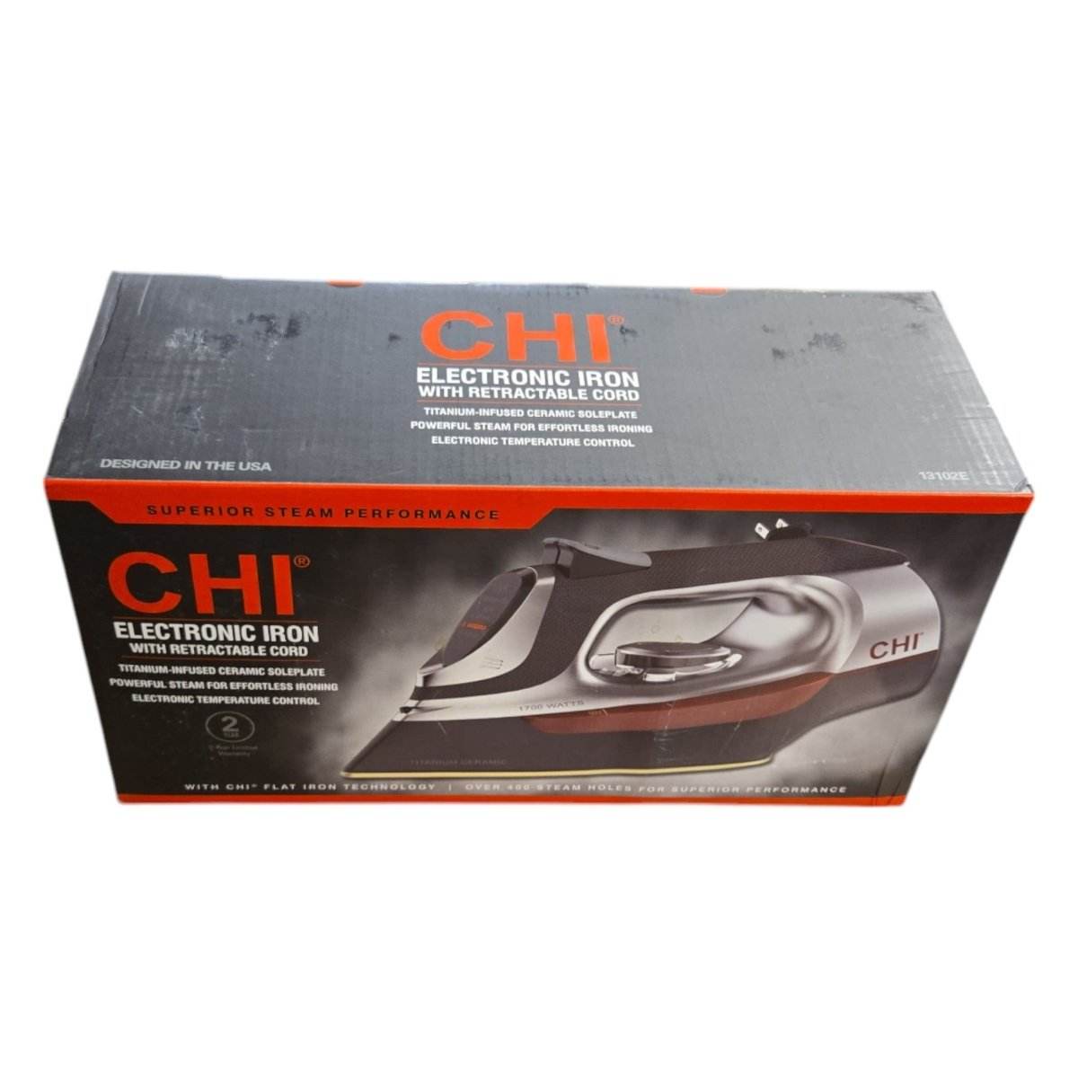 CHI Electronic Iron with Retractable Cord (ID N077348) - Alpine Outlets