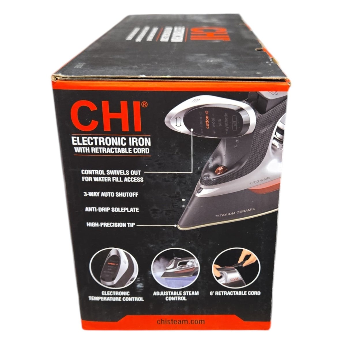 CHI Electronic Iron with Retractable Cord (ID N012348) - available at Alpine Outlets in Denver