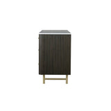 Clayten - Dresser - Espresso / White Marble - Dressers available at Alpine Outlets in Denver