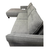 Coaster Caspian Fabric Upholstered Curved Arms Sectional Sofa Gray - Furniture available at Alpine Outlets in Denver