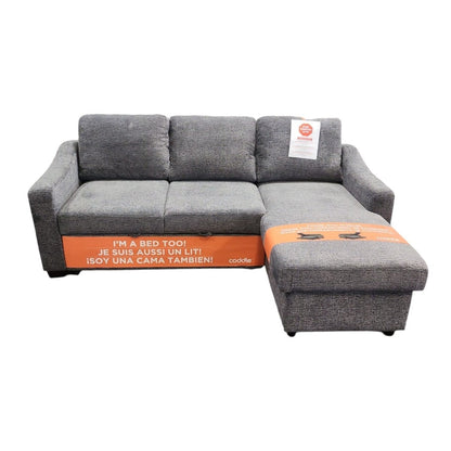 Coddle Aria Fabric Sleeper Sofa with Reversible Chaise - Gray - Alpine Outlets