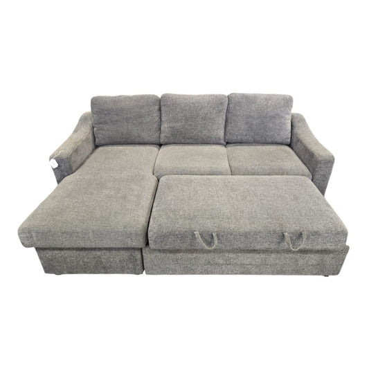 Coddle Aria Fabric Sleeper Sofa with Reversible Chaise Gray - Used Like New - (ID U8374) - Alpine Outlets