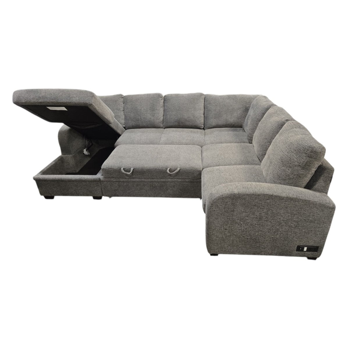 Coddle Aria Sleeper Sectional with Reversible Chaise and Storage (ID L763819) - Furniture available at Alpine Outlets in Denver