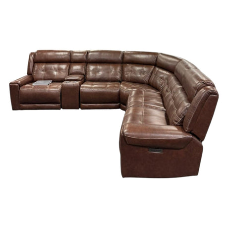 Concord Leather Reclining Sectional (ID L239874) - Furniture available at Alpine Outlets in Denver