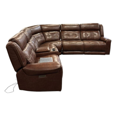 Concord Leather Reclining Sectional (ID L239874) - Furniture available at Alpine Outlets in Denver