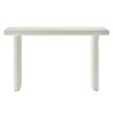 Concrete Textured Console Table with Wood Base – 52 Inch - Ottomans available at Alpine Outlets in Denver