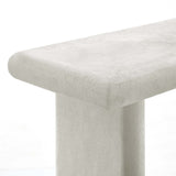 Concrete Textured Console Table with Wood Base – 52 Inch - Ottomans available at Alpine Outlets in Denver