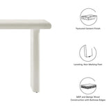 Concrete Textured Console Table with Wood Base – 52 Inch - Ottomans available at Alpine Outlets in Denver