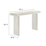 Concrete Textured Console Table with Wood Base – 52 Inch - Ottomans available at Alpine Outlets in Denver