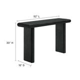 Concrete Textured Console Table with Wood Base – 52 Inch - Ottomans available at Alpine Outlets in Denver