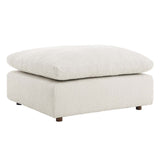 Contemporary Overstuffed Boucle Upholstered Ottoman – 40 Inch - Ottomans available at Alpine Outlets in Denver