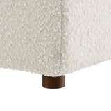 Contemporary Overstuffed Boucle Upholstered Ottoman – 40 Inch - Ottomans available at Alpine Outlets in Denver