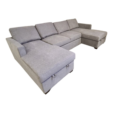 Corvallis Fabric Convertible Sectional - Furniture available at Alpine Outlets in Denver