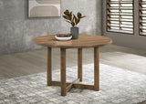Crestmore 46 - inch Round Wood Dining Table Walnut - Dining Tables available at Alpine Outlets in Denver
